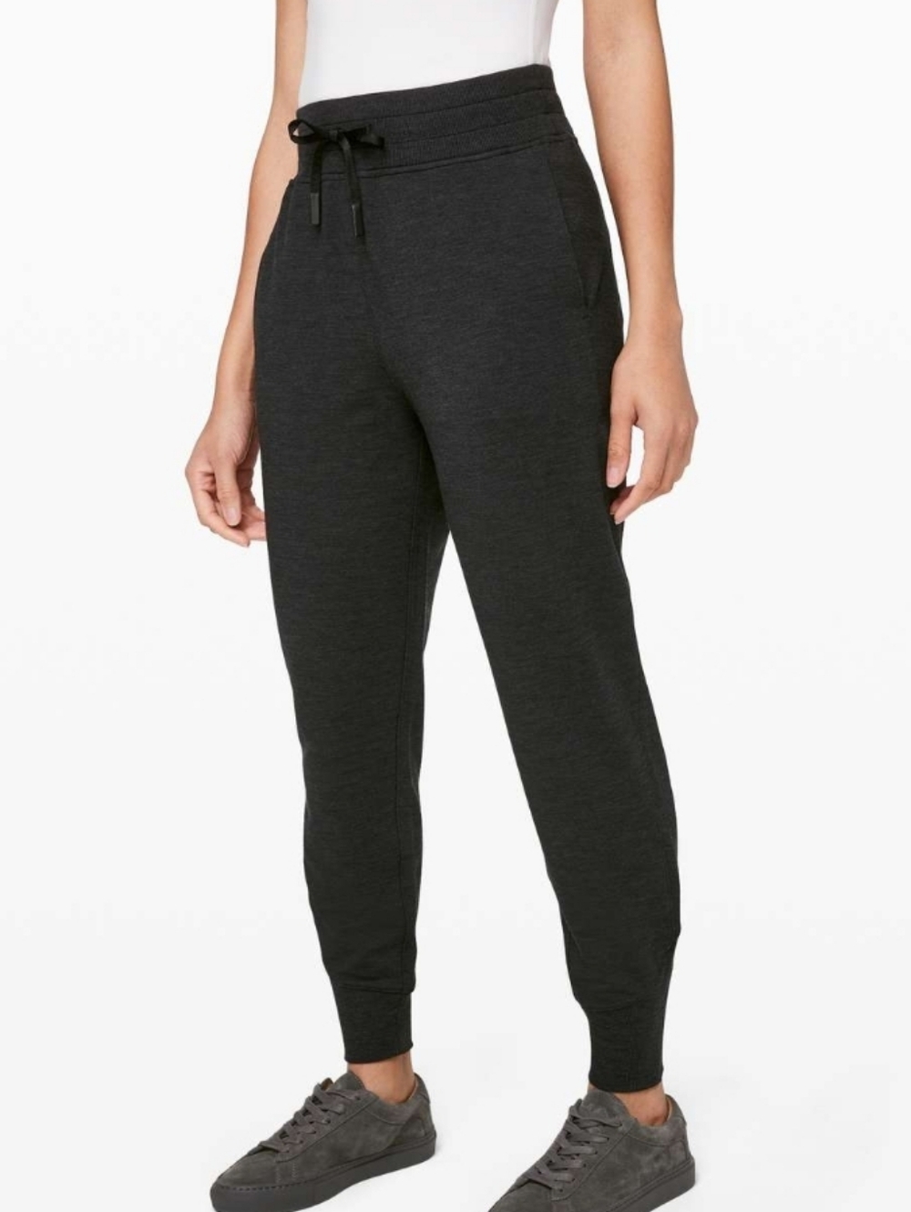 Lululemon Rest for Resilience Jogger Sz 4 Heathered Black Modal French Terry